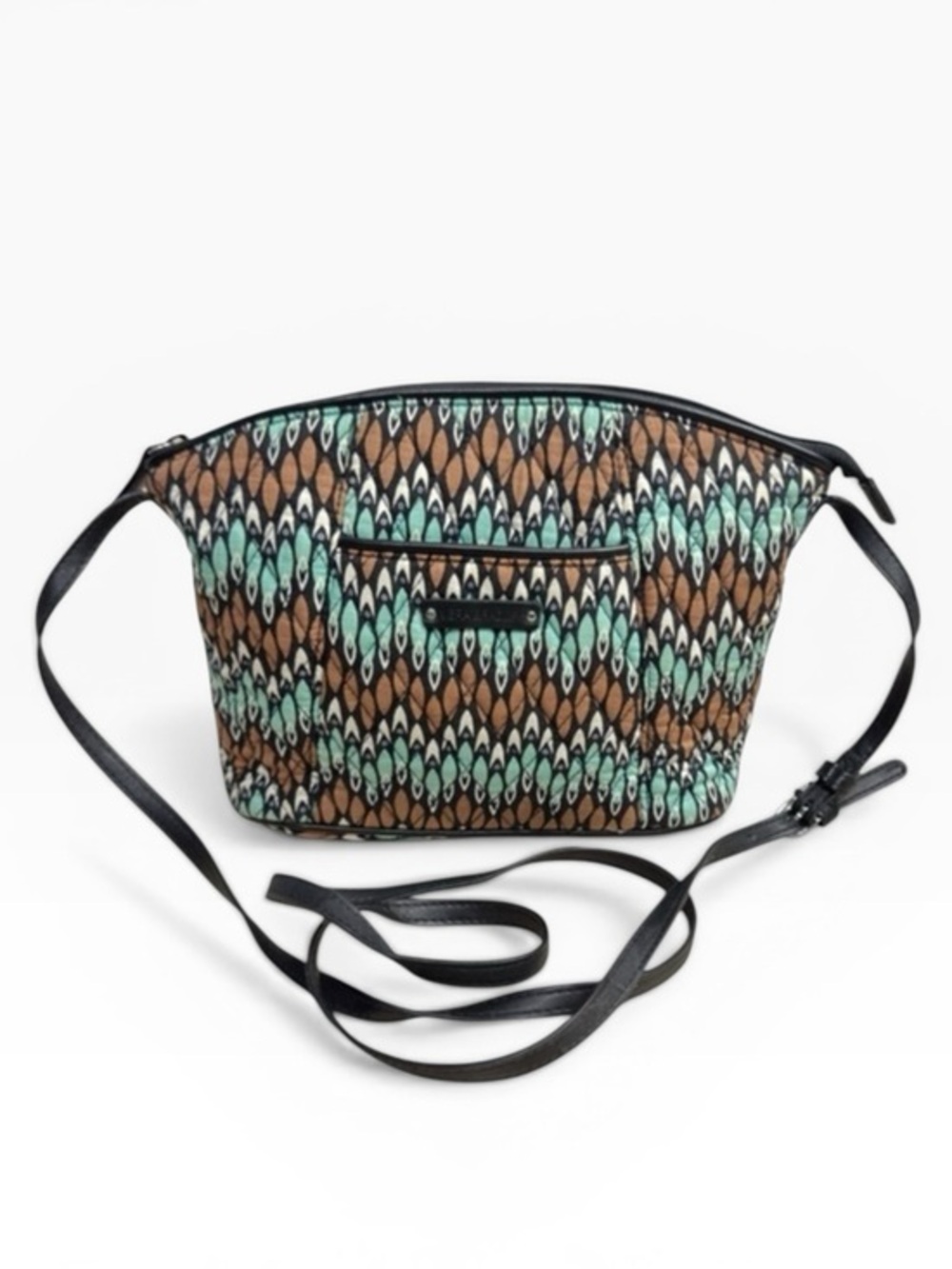 Vera Bradley Sierra Stream Retired Crossbody Purse Zip Bag Floral